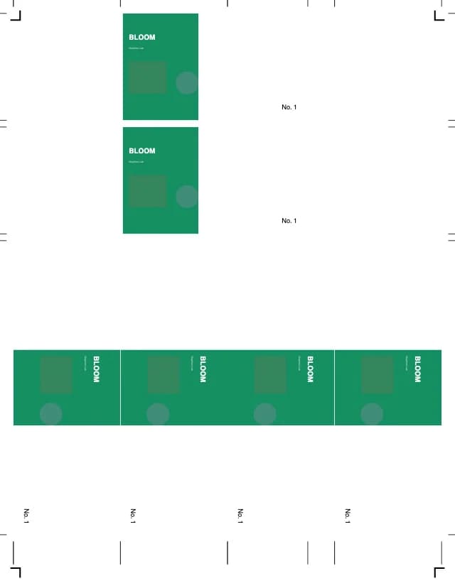 Three-up sequential numbered ticket imposition template preview