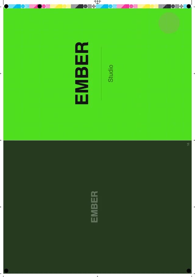 A4 saddle-stitch magazine imposition template preview