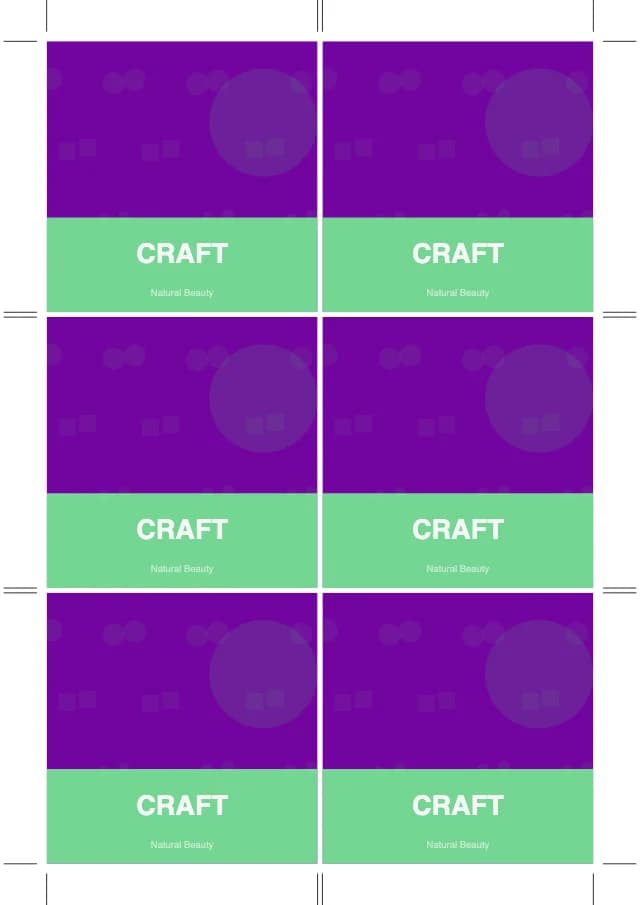 A4 die-cut sticker sheet template preview