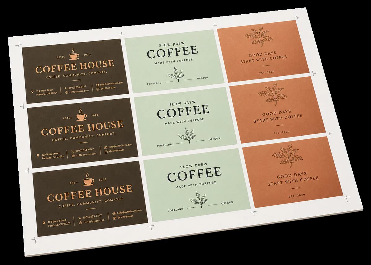 Lay Marks — Adds press sheet alignment marks that guide operators in feeding and positioning sheets on the printing press.