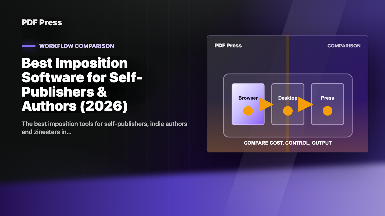 Best Imposition Software for Self-Publishers & Authors (2026) cover illustration
