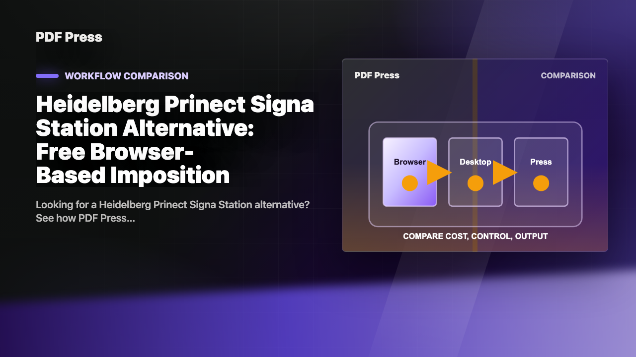 Heidelberg Prinect Signa Station Alternative: Free Browser-Based Imposition cover illustration
