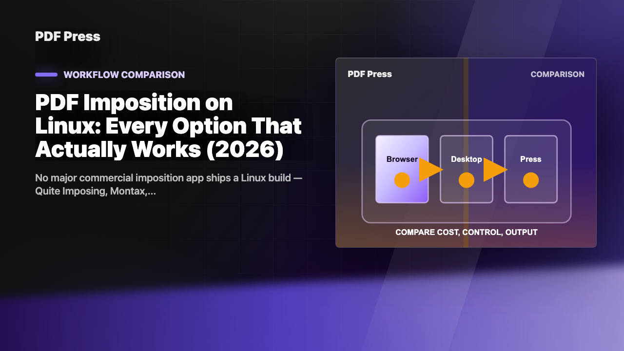 PDF Imposition on Linux: Every Option That Actually Works (2026) cover illustration