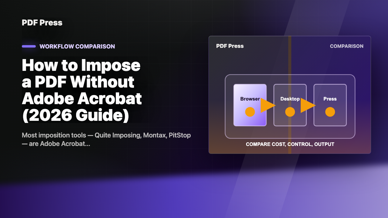 How to Impose a PDF Without Adobe Acrobat (2026 Guide) cover illustration