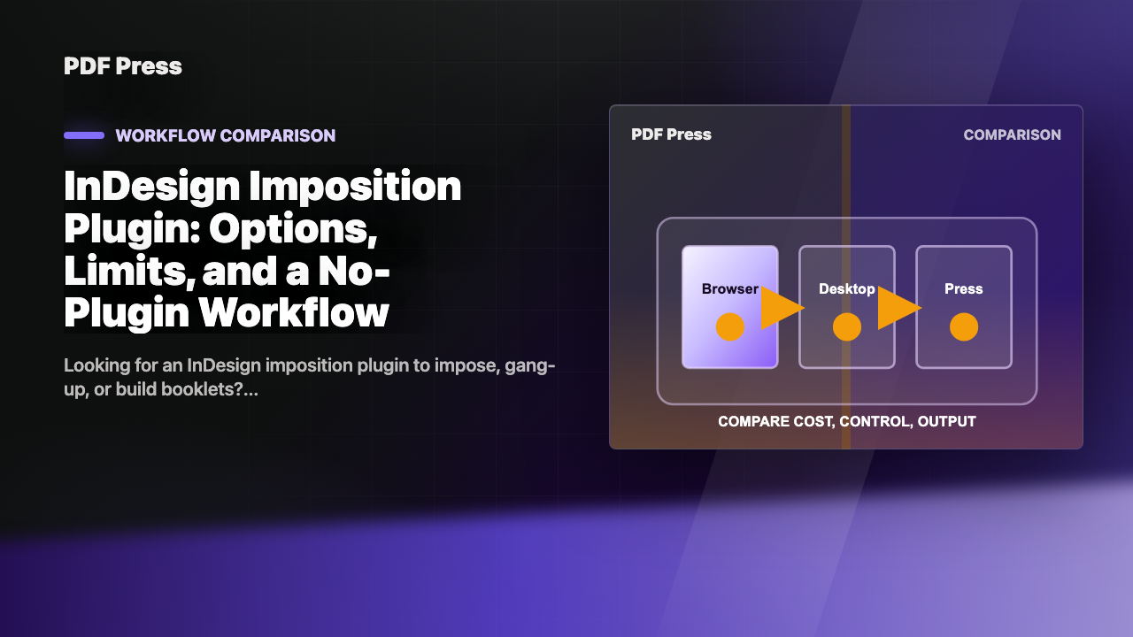 InDesign Imposition Plugin: Options, Limits, and a No-Plugin Workflow cover illustration