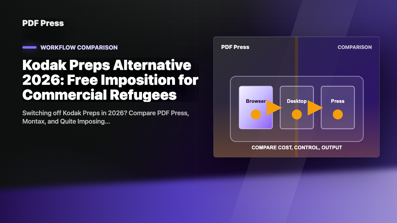 Kodak Preps Alternative 2026: Free Imposition for Commercial Refugees cover illustration