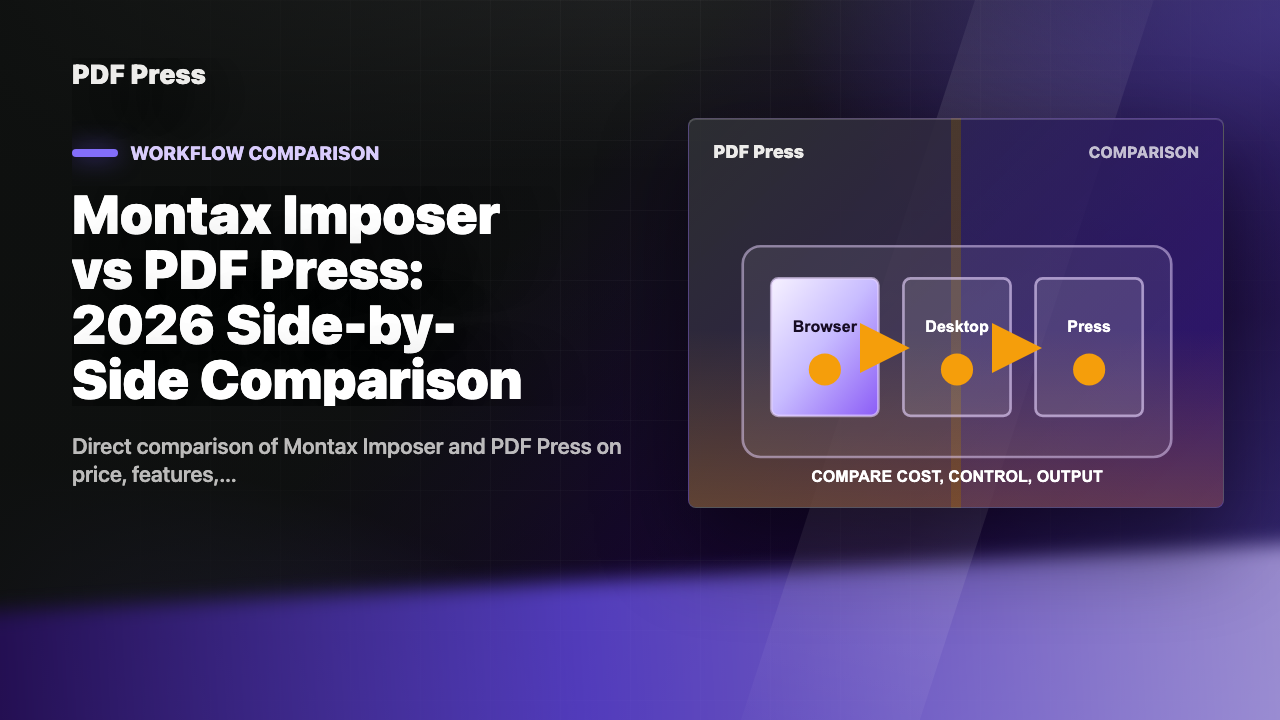Montax Imposer vs PDF Press: 2026 Side-by-Side Comparison cover illustration