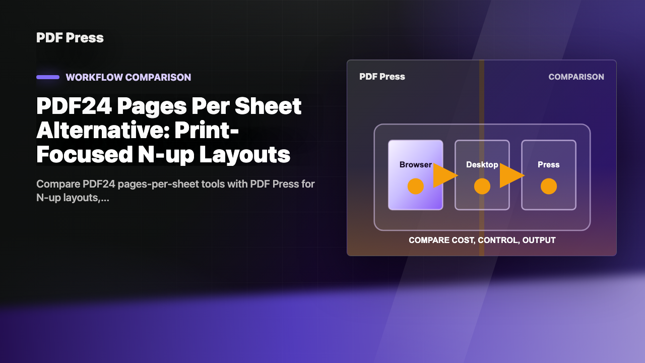 PDF24 Pages Per Sheet Alternative: Print-Focused N-up Layouts cover illustration