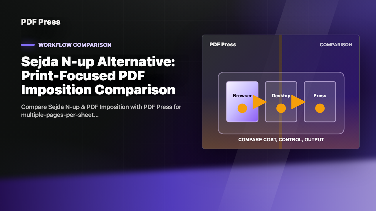 Sejda N-up Alternative: Print-Focused PDF Imposition Comparison cover illustration