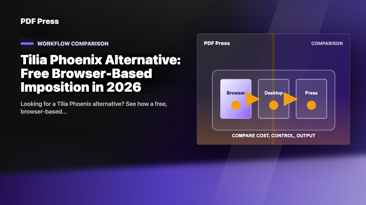 Tilia Phoenix Alternative: Free Browser-Based Imposition in 2026 cover illustration