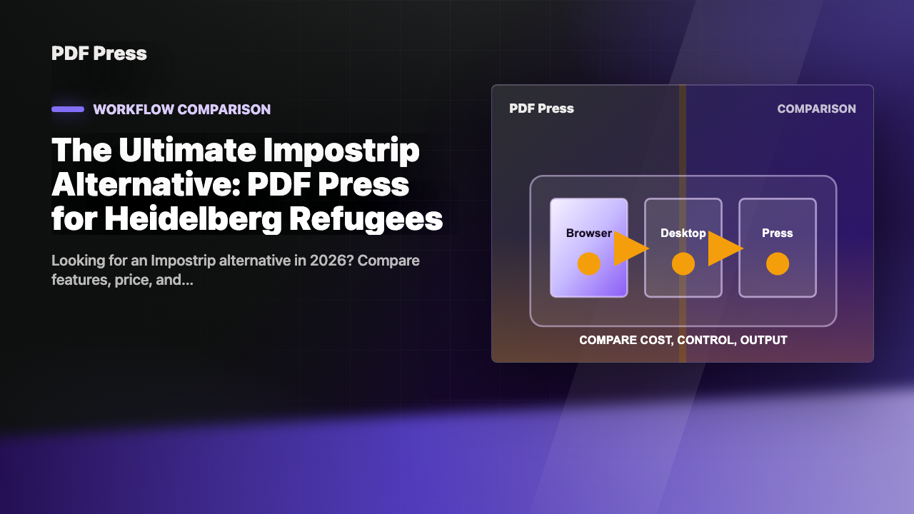 The Ultimate Impostrip Alternative: PDF Press for Heidelberg Refugees cover illustration