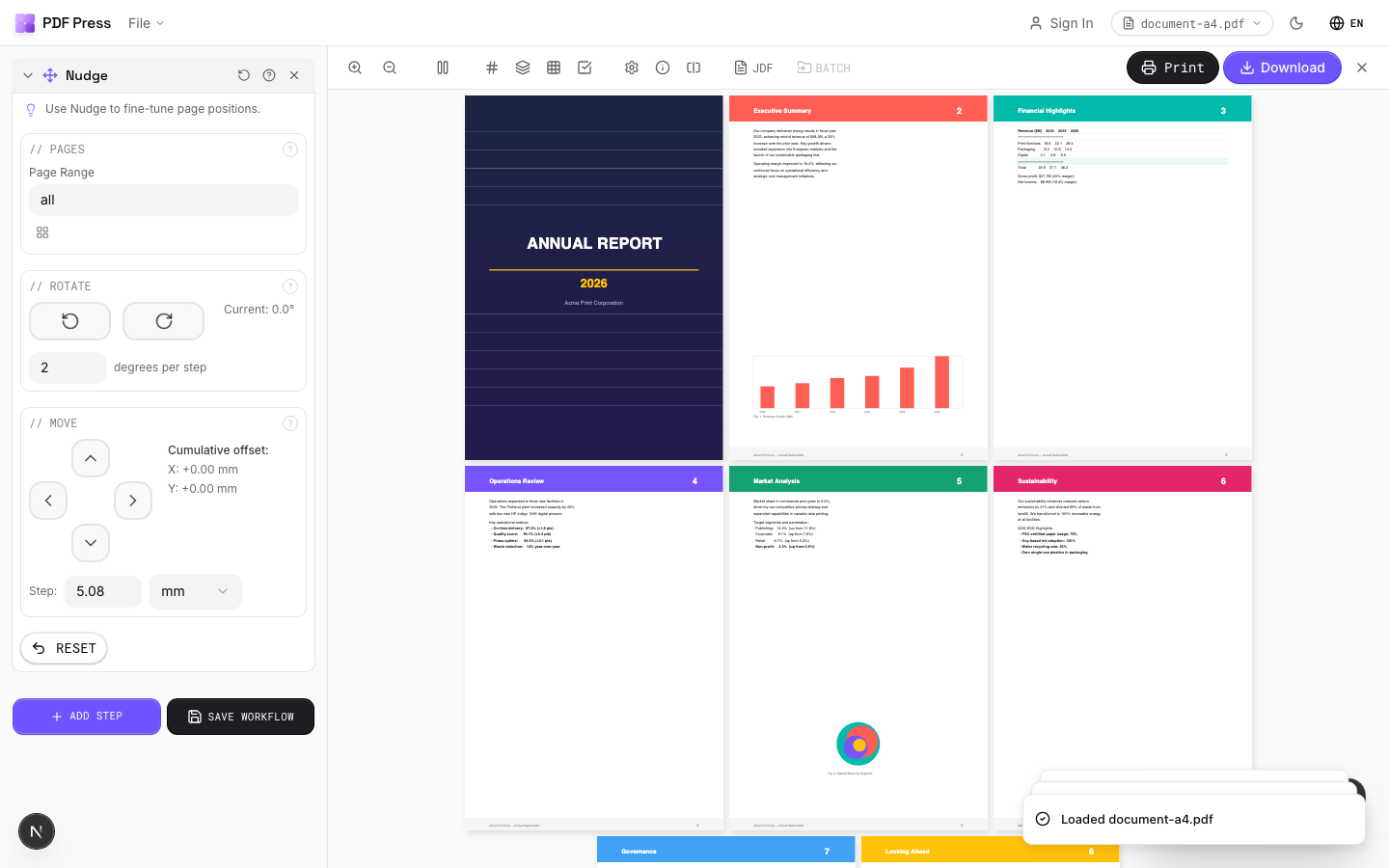PDF Press preview for Nudge
