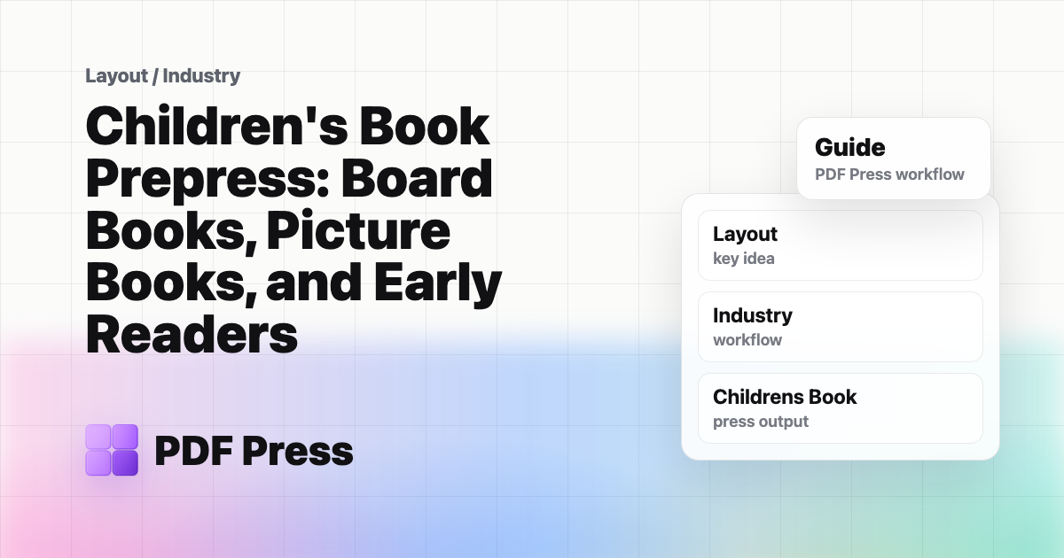 Children's Book Prepress: Board Books, Picture Books, and Early Readers cover illustration