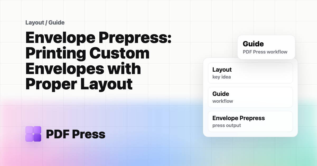 Envelope Prepress: Printing Custom Envelopes with Proper Layout cover illustration