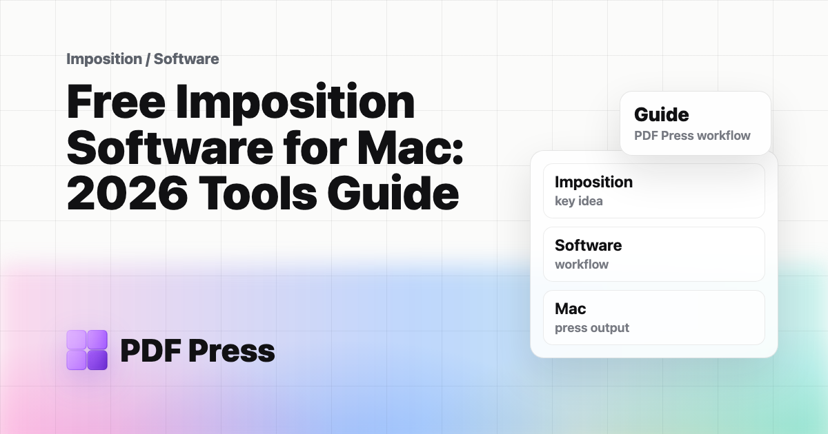 Free Imposition Software for Mac: 2026 Tools Guide cover illustration