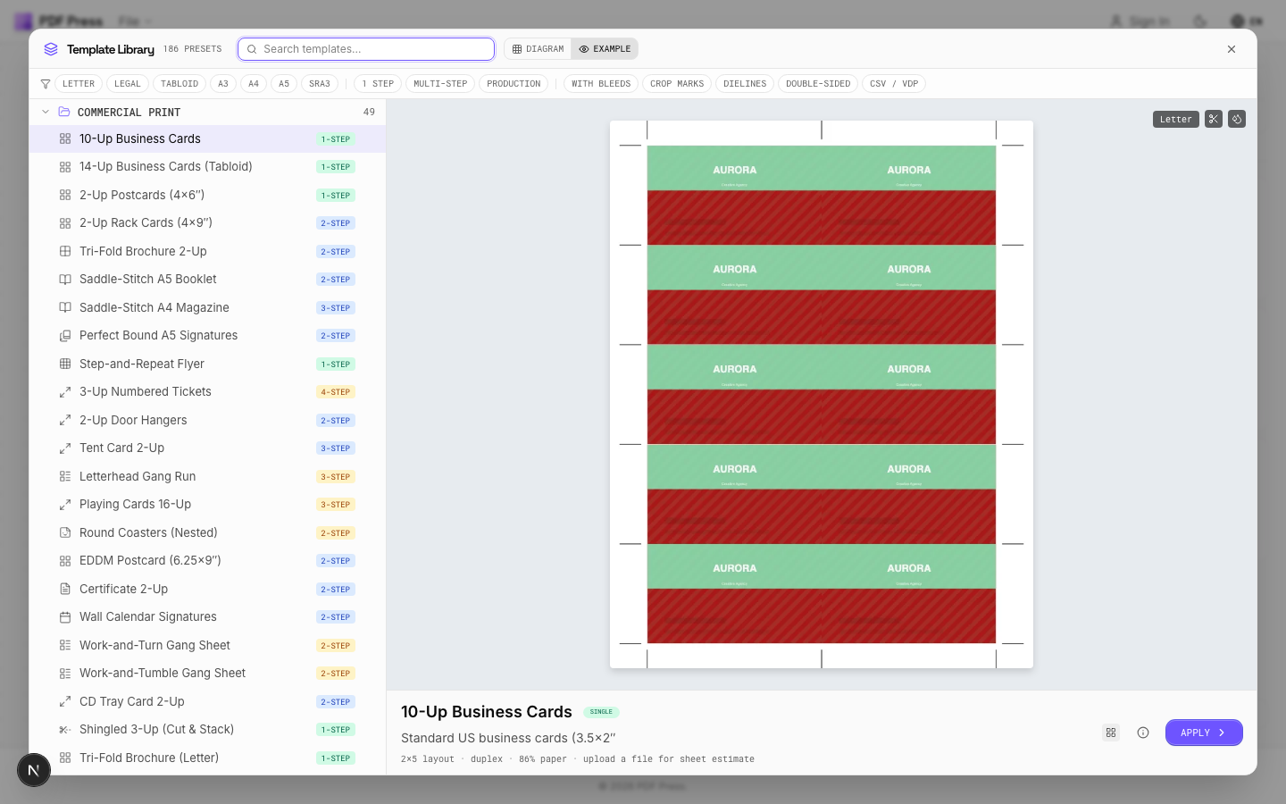 Use Templates screenshot