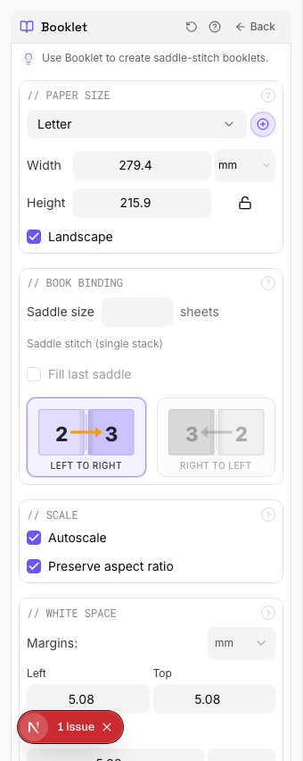 Creep Compensation — settings