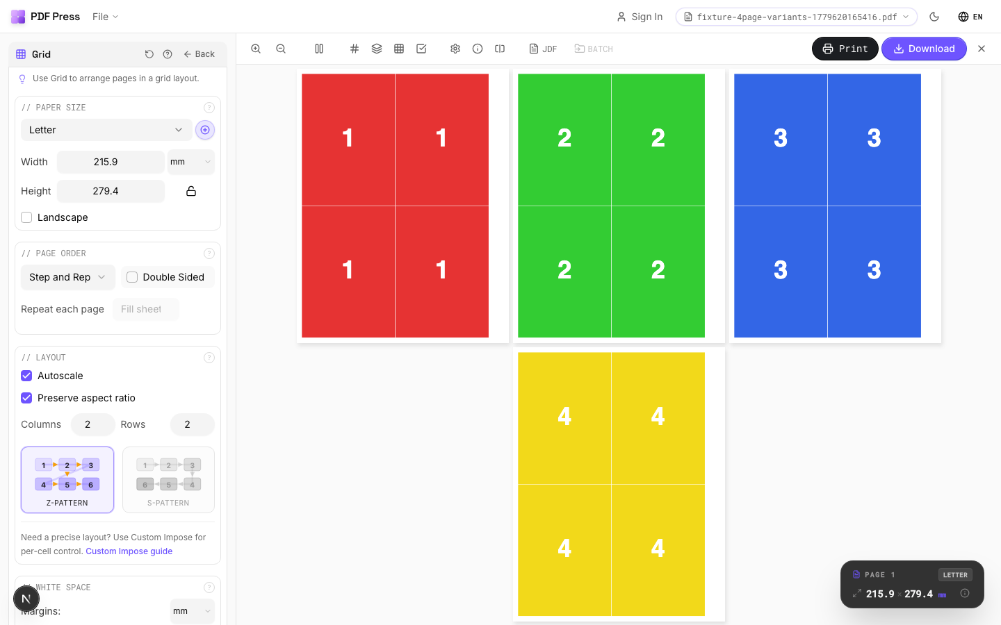 Grid — Step and Repeat