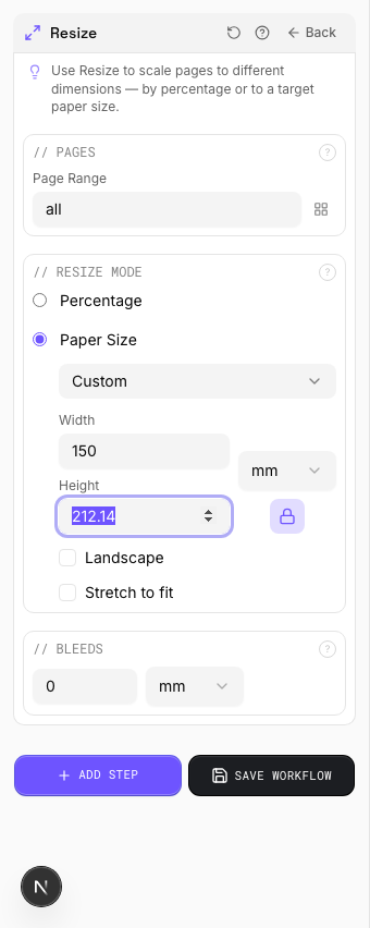 150% Scale — settings