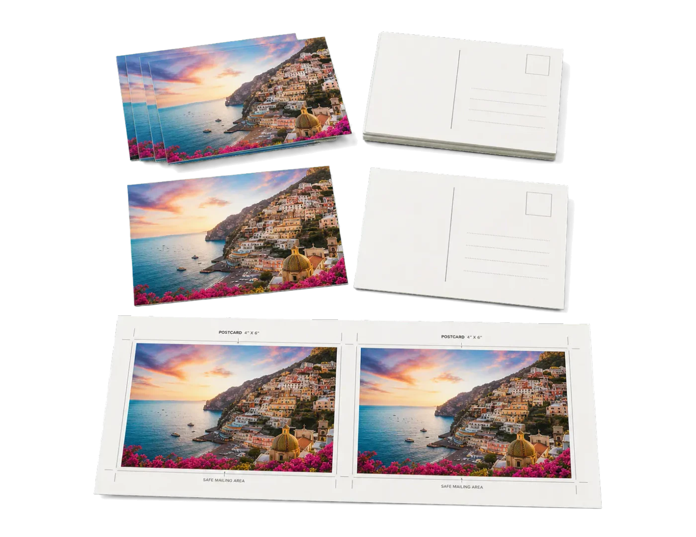 2-Up Postcards (4×6") print example