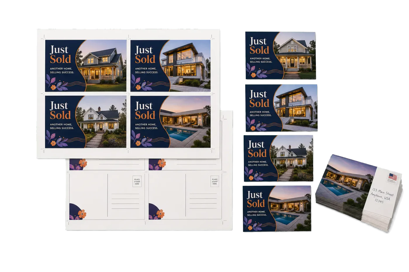 Just-Sold Postcard 4-Up (4×6") print example