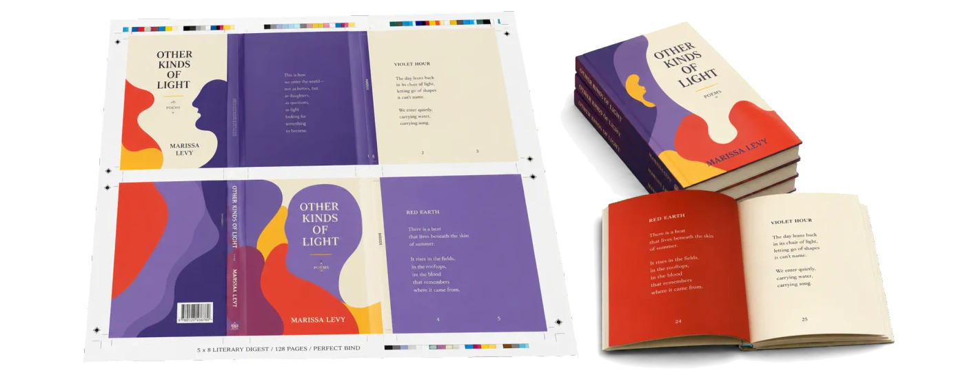 Pocket Digest (5×8") realistic print production example