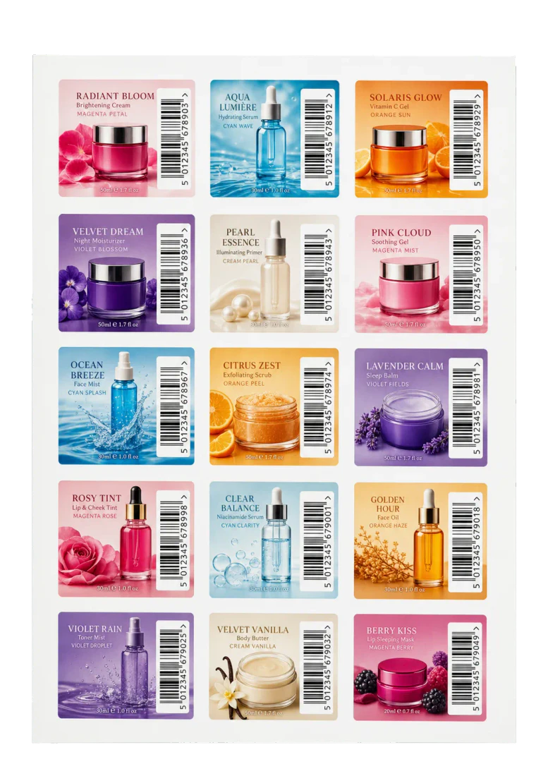 Product Labels (EAN-13) print example
