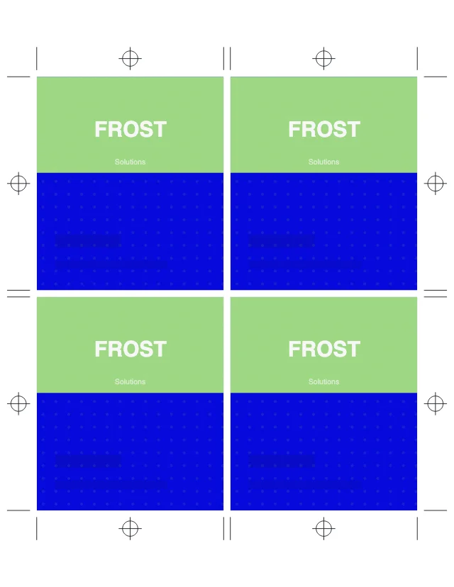 Folded Place Cards (4-Up) finished print product beside its press-ready imposed sheet